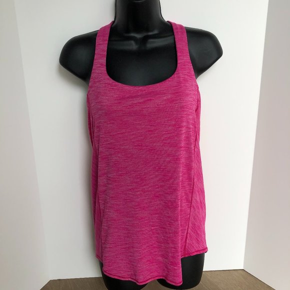 lululemon athletica Tops - Lululemon Wild Tank Top Heathered Pink Size 6